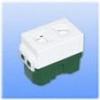 Ổ cắm đơn có màn che WEV1081SW