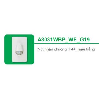 Nút nhấn chuông Schneider A3031WBP_GY_G19