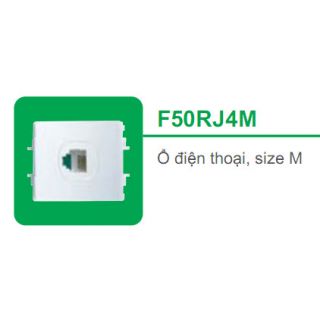 Ổ cắm điện thoại, size M F50RJ4M_WE_G19