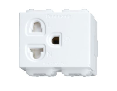 Ổ cắm đơn 3 chấu có màn che WEV1181SW