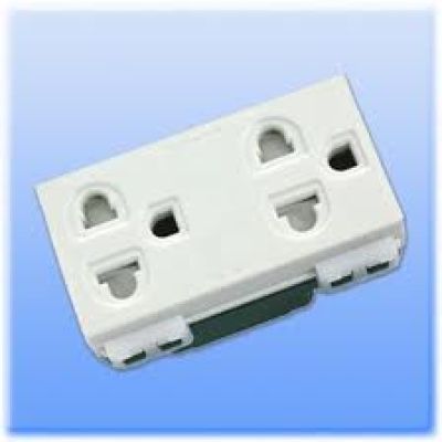 Ổ cắm đôi 3 chấu có màng che WEV1582SW