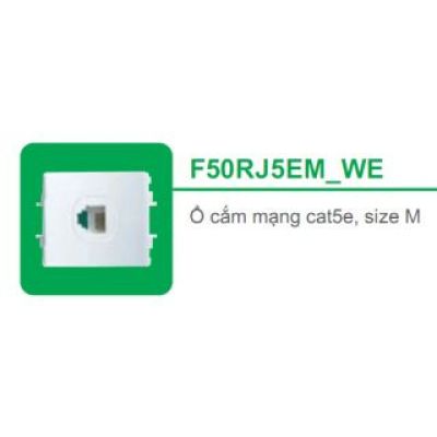 Ổ cắm mạng Cat5e, size M F50RJ5EM_WE_G19