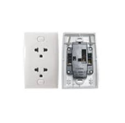 Ổ cắm đôi 3 chấu E426UEST2_T_G19