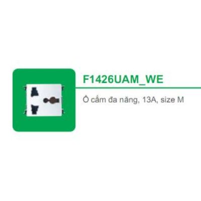 Ổ cắm đa năng 13A, size M F1426UAM_WE