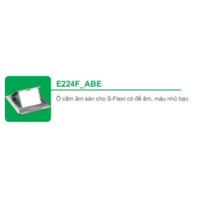 Ổ cắm âm sàn cho S-Flexi màu bạc E224F_ABE