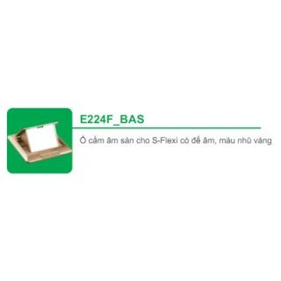 Ổ cắm âm sàn cho S-Flexi màu vàng E224F_BAS