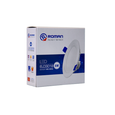ĐÈN LED ÂM TRẦN SIÊU MỎNG 9W ROMAN ELD3018/9A,W