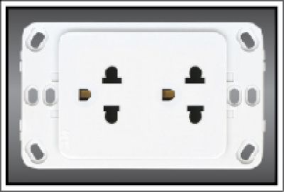 Ổ cắm đôi 3 chấu 16A A20UES2
