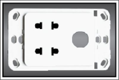 Ổ cắm đôi 2 chấu 16A + 1 lỗ A20US2X